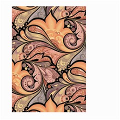 Colorful Background Artwork Pattern Floral Patterns Retro Paisley Large Garden Flag (two Sides) by Salman4z