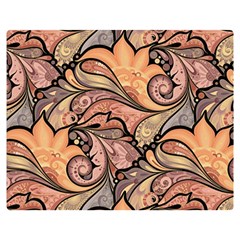 Colorful Background Artwork Pattern Floral Patterns Retro Paisley Premium Plush Fleece Blanket (medium) by Salman4z