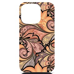 Colorful Background Artwork Pattern Floral Patterns Retro Paisley Iphone 14 Pro Black Uv Print Case by Salman4z