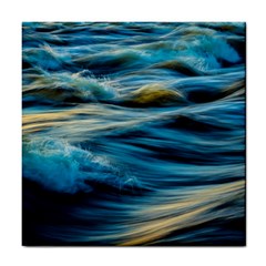 Waves Wave Water Blue Sea Ocean Abstract Tile Coaster