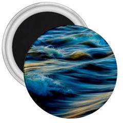 Waves Wave Water Blue Sea Ocean Abstract 3  Magnets