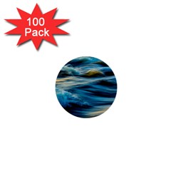 Waves Wave Water Blue Sea Ocean Abstract 1  Mini Buttons (100 pack) 