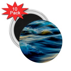 Waves Wave Water Blue Sea Ocean Abstract 2.25  Magnets (10 pack) 