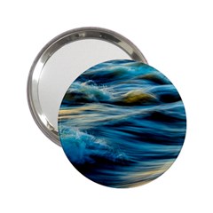 Waves Wave Water Blue Sea Ocean Abstract 2.25  Handbag Mirrors