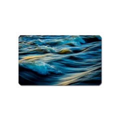 Waves Wave Water Blue Sea Ocean Abstract Magnet (Name Card)