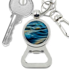 Waves Wave Water Blue Sea Ocean Abstract Bottle Opener Key Chain