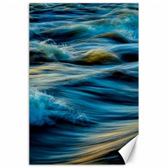 Waves Wave Water Blue Sea Ocean Abstract Canvas 20  x 30 