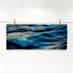 Waves Wave Water Blue Sea Ocean Abstract Hand Towel