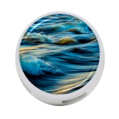 Waves Wave Water Blue Sea Ocean Abstract 4-Port USB Hub (Two Sides)