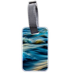 Waves Wave Water Blue Sea Ocean Abstract Luggage Tag (two sides)