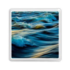 Waves Wave Water Blue Sea Ocean Abstract Memory Card Reader (square)