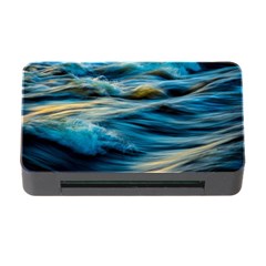 Waves Wave Water Blue Sea Ocean Abstract Memory Card Reader with CF