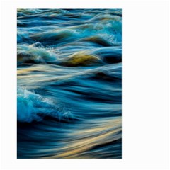 Waves Wave Water Blue Sea Ocean Abstract Large Garden Flag (two Sides) by Salman4z