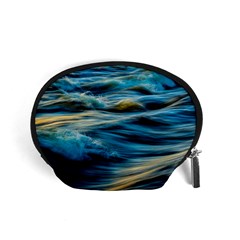 Waves Wave Water Blue Sea Ocean Abstract Accessory Pouch (Small)