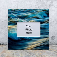 Waves Wave Water Blue Sea Ocean Abstract White Box Photo Frame 4  x 6 