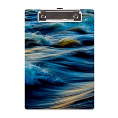 Waves Wave Water Blue Sea Ocean Abstract A5 Acrylic Clipboard