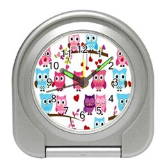 Owl Pattern Travel Alarm Clock by Salman4z