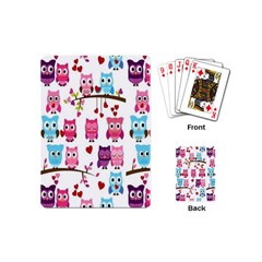 Owl Pattern Playing Cards Single Design (mini) by Salman4z