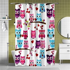 Owl Pattern Shower Curtain 48  X 72  (small)  by Salman4z