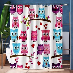 Owl Pattern Shower Curtain 60  X 72  (medium)  by Salman4z