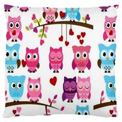 Owl Pattern Large Cushion Case (two Sides) by Salman4z