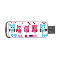 Owl Pattern Portable Usb Flash (two Sides) by Salman4z