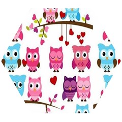 Owl Pattern Wooden Puzzle Hexagon by Salman4z