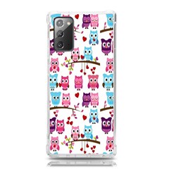 Owl Pattern Samsung Galaxy Note 20 Tpu Uv Case by Salman4z