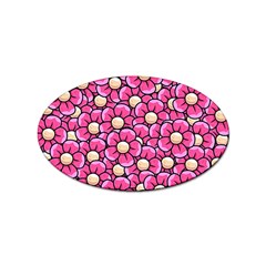 Pattern Scrapbooking Flowers Bloom Decorative Sticker Oval (10 Pack) by Ravend