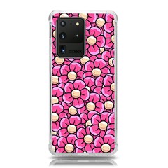 Pattern Scrapbooking Flowers Bloom Decorative Samsung Galaxy S20 Ultra 6 9 Inch Tpu Uv Case by Ravend