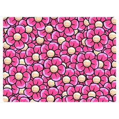 Pattern Scrapbooking Flowers Bloom Decorative Premium Plush Fleece Blanket (extra Small) by Ravend