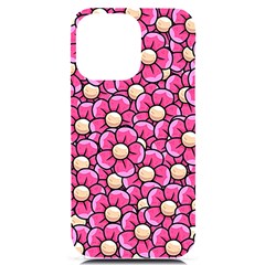 Pattern Scrapbooking Flowers Bloom Decorative Iphone 14 Pro Max Black Uv Print Case by Ravend