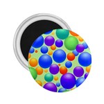 Background Pattern Design Colorful Bubbles 2.25  Magnets Front