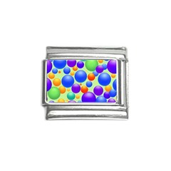 Background Pattern Design Colorful Bubbles Italian Charm (9mm) by Ravend