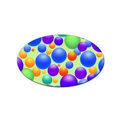 Background Pattern Design Colorful Bubbles Sticker Oval (100 Pack) by Ravend