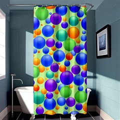 Background Pattern Design Colorful Bubbles Shower Curtain 36  X 72  (stall)  by Ravend