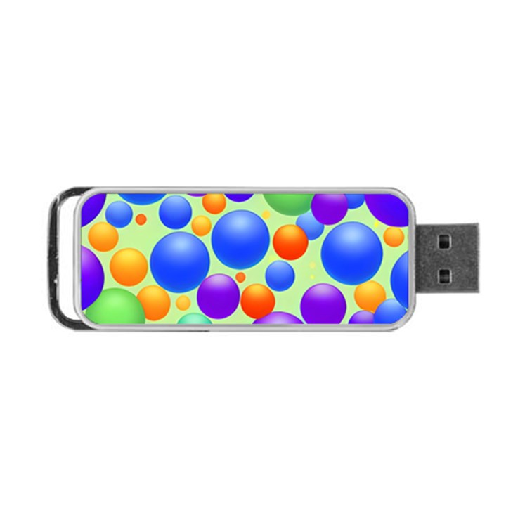 Background Pattern Design Colorful Bubbles Portable USB Flash (Two Sides)