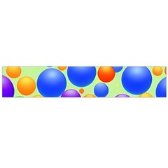 Background Pattern Design Colorful Bubbles Large Premium Plush Fleece Scarf  by Ravend