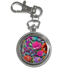 Flowers Nature Spring Blossom Flora Petals Art Key Chain Watches by Ravend