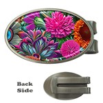 Flowers Nature Spring Blossom Flora Petals Art Money Clips (Oval)  Front