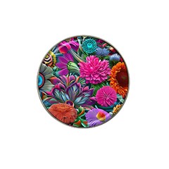 Flowers Nature Spring Blossom Flora Petals Art Hat Clip Ball Marker (4 Pack) by Ravend