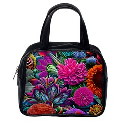 Flowers Nature Spring Blossom Flora Petals Art Classic Handbag (one Side) by Ravend