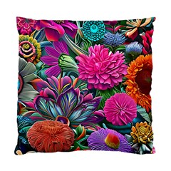 Flowers Nature Spring Blossom Flora Petals Art Standard Cushion Case (two Sides) by Ravend