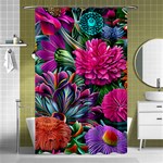 Flowers Nature Spring Blossom Flora Petals Art Shower Curtain 48  x 72  (Small)  Curtain(48  X 72 ) - 42.18 x64.8  Curtain(48  X 72 )