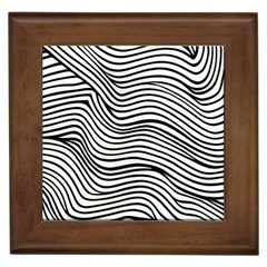 Black And White Cartoon Coloring Framed Tile by Ravend