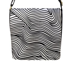 Black And White Cartoon Coloring Flap Closure Messenger Bag (l) by Ravend