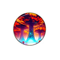 Sci-fi Fantasy Art Painting Colorful Pattern Hat Clip Ball Marker by Ravend