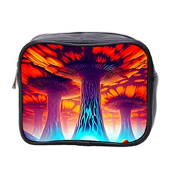 Sci-fi Fantasy Art Painting Colorful Pattern Mini Toiletries Bag (two Sides) by Ravend