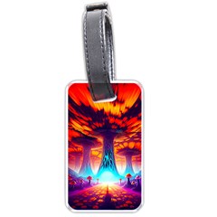 Sci-fi Fantasy Art Painting Colorful Pattern Luggage Tag (one Side)