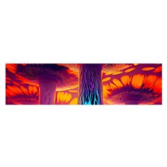 Sci-fi Fantasy Art Painting Colorful Pattern Oblong Satin Scarf (16  X 60 ) by Ravend